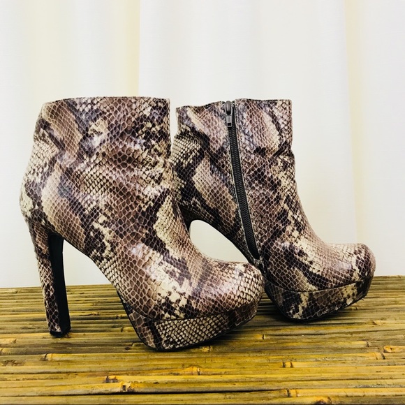 snake print booties target